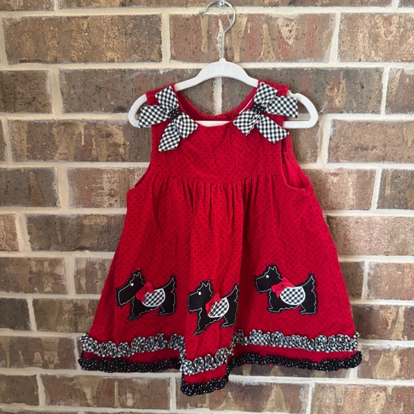 Rare Editions Scottie Christmas Dress - Picture 1 of 5
